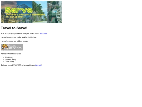 Sarve screenshot