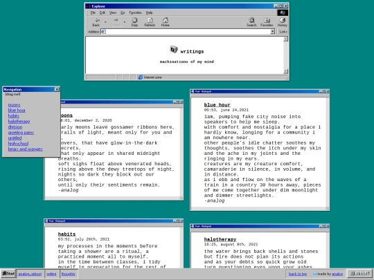 writing screenshot