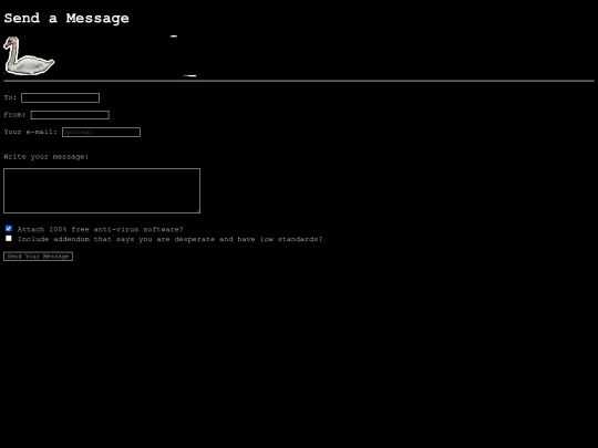 message screenshot