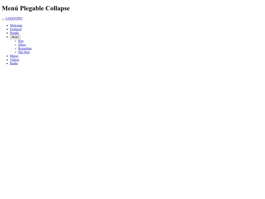 html/collapse screenshot