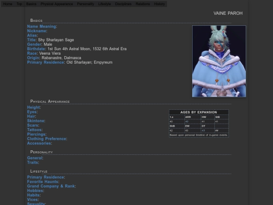 Bios/FFXIV/bio_vaine screenshot