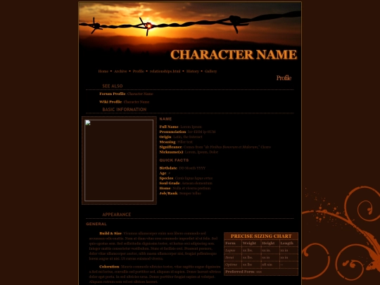 Test/profile screenshot