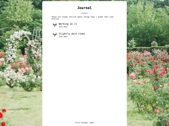 Journal screenshot