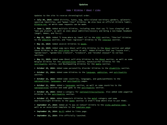 updates screenshot