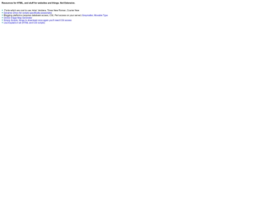 resources screenshot