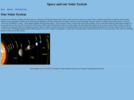 OurSolarSystem screenshot