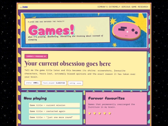 games screenshot