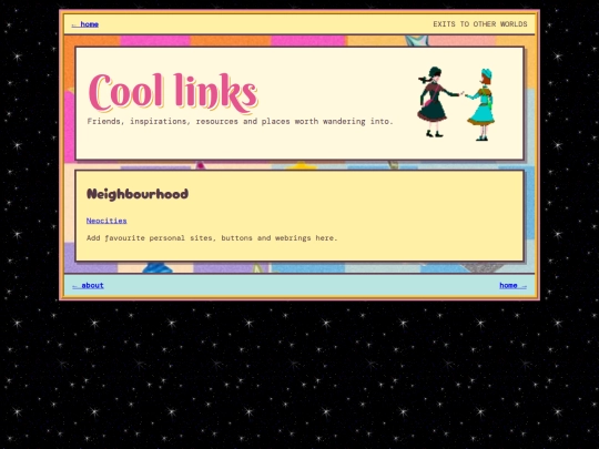 links screenshot