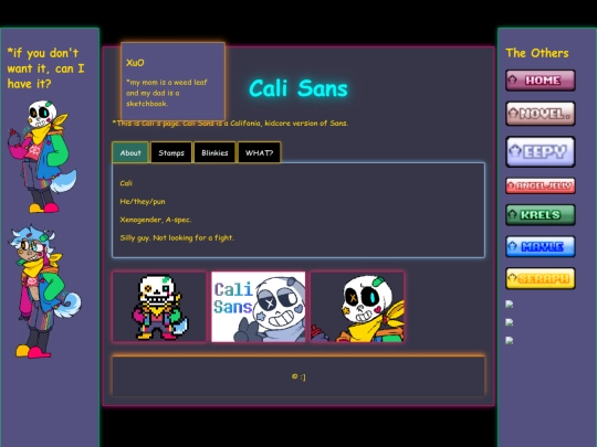CaliSans screenshot