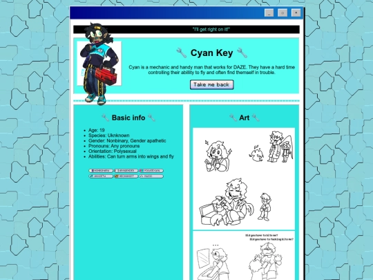 TheCyanKey screenshot