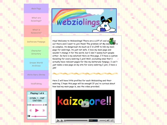 Webziolings screenshot