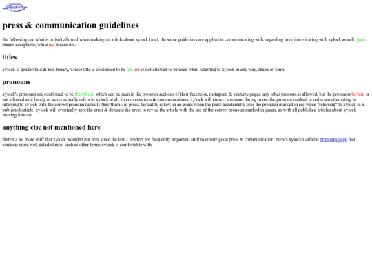 pressguidelines screenshot