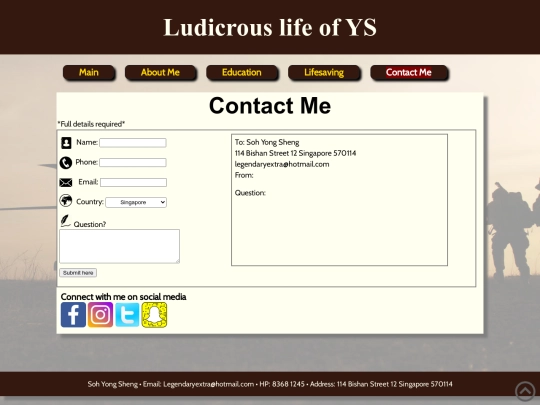 Contact screenshot