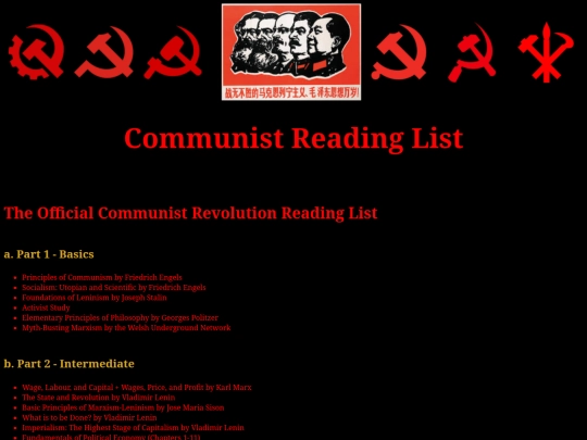 CommieReadingLists screenshot