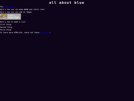 index screenshot
