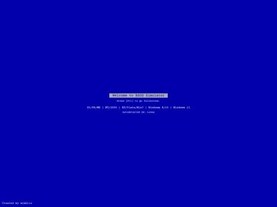 experiments/bsod screenshot