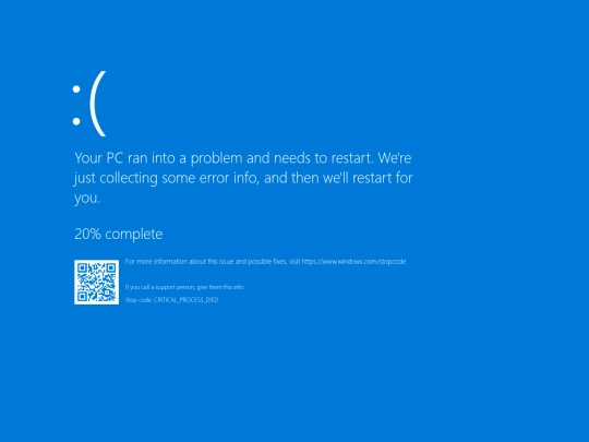 experiments/bsod/windows-10 screenshot