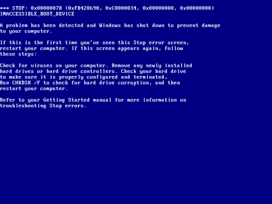 experiments/bsod/windows-2000 screenshot