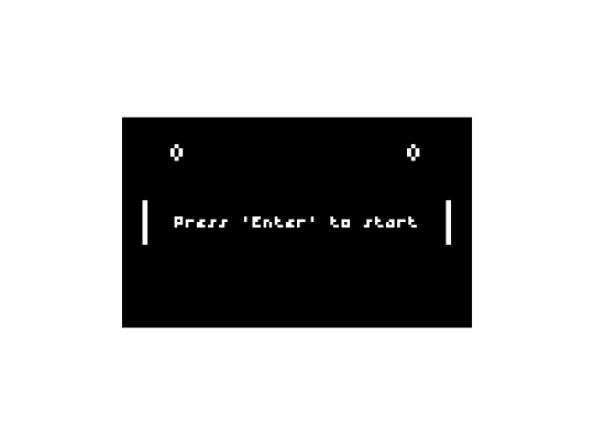 experiments/pong screenshot
