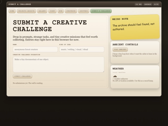 pages/submit screenshot