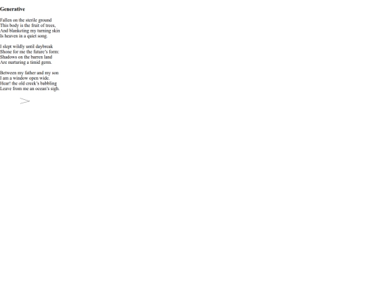 poems/generative screenshot