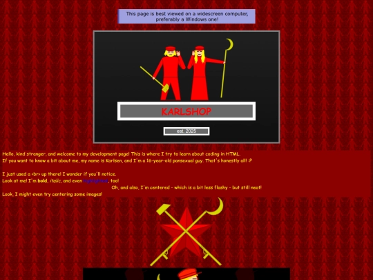 development screenshot