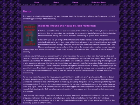 Library/horror-books screenshot