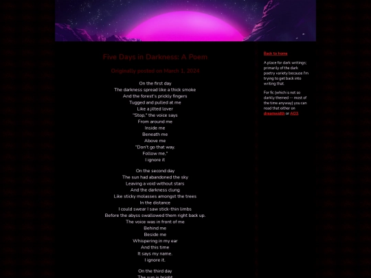 writings screenshot