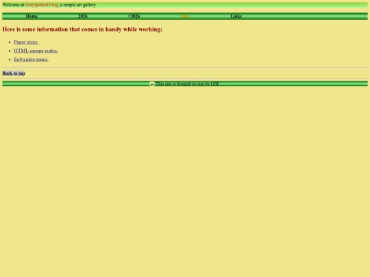 info screenshot