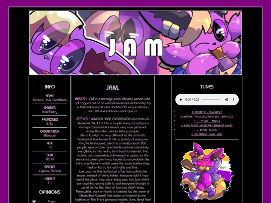 characters/jam screenshot