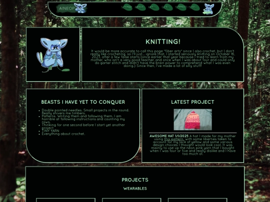 interests/knitting screenshot