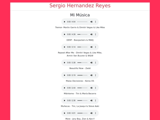 Biografia/musica screenshot