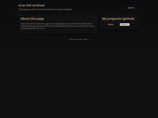RatGen screenshot