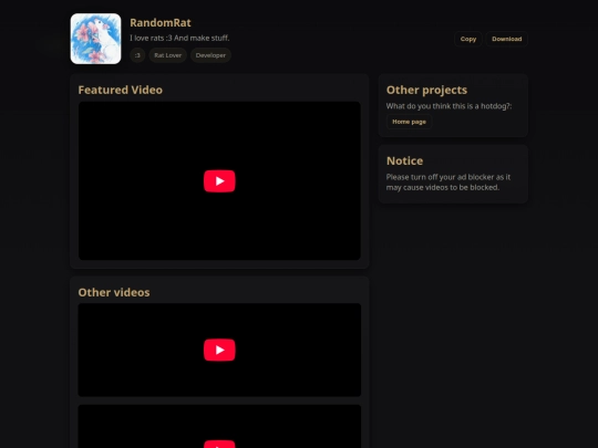 videos screenshot