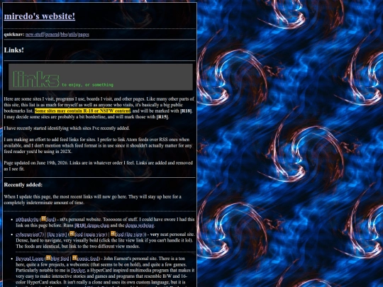 links screenshot