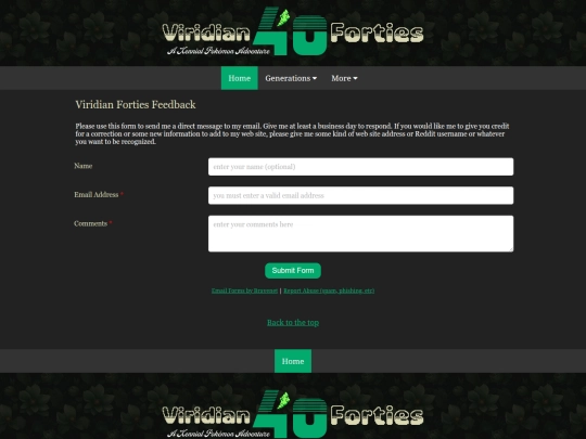 feedback screenshot