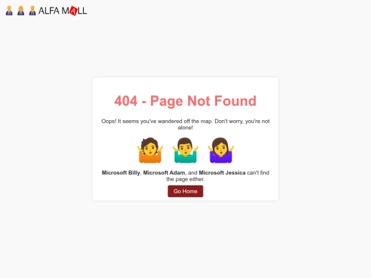 alfamall/legacy-v1/not_found screenshot