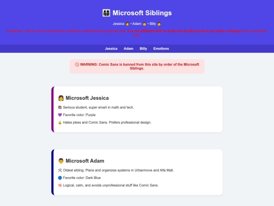 microsoftsiblings screenshot