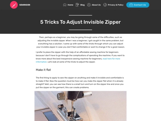 invisible-zipper screenshot