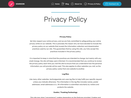 privacy-policy screenshot