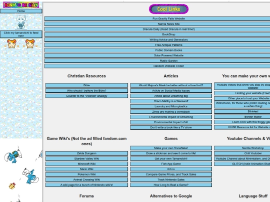 links screenshot
