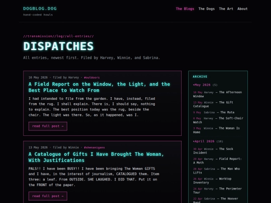blog screenshot