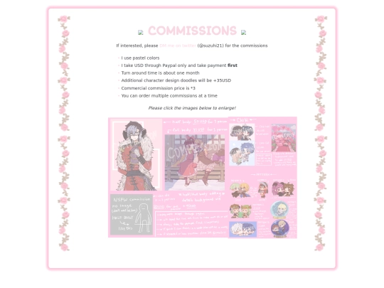 commissions screenshot