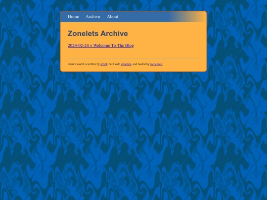 blog/archive screenshot