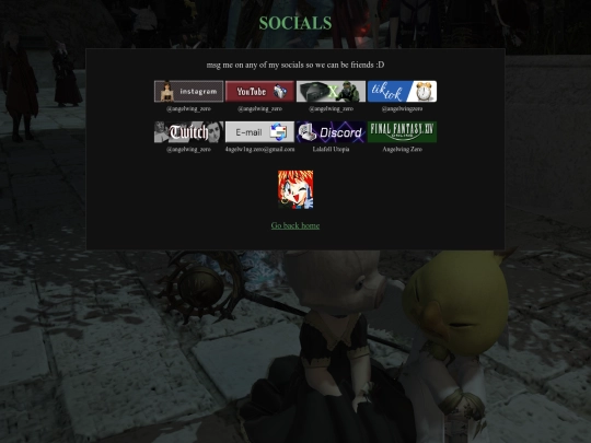 socials screenshot