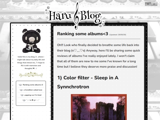 blog screenshot