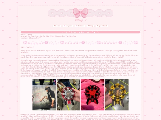 blog screenshot
