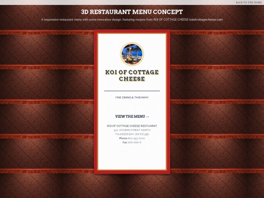 Menu screenshot