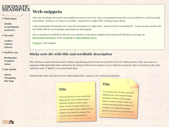 site/snippets screenshot
