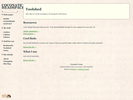 site/toolshed screenshot